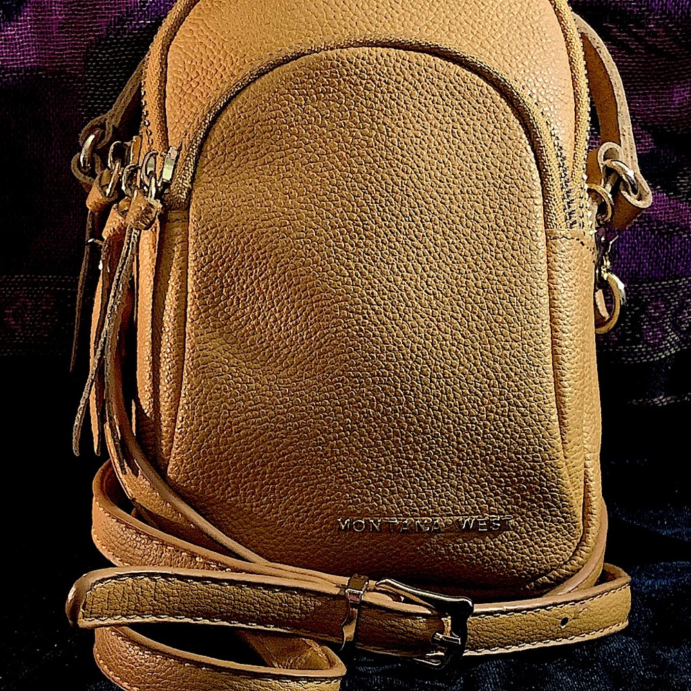 NWOT Montana West Mini Crossbody Triple Pocket Purse - Picture 2 of 8
